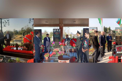 Lənkəranda Vətən müharibəsi şəhidlərinin məzarları ziyarət olunub