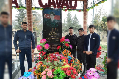 Masallıda şəhid Cavad Babayevin məzarı ziyarət olunub