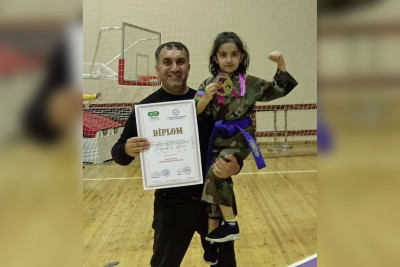 Cəlilabadlı qız karate üzrə turnirin qalibi olub