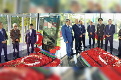 Taleh Qaraşov şəhid Ülfət Babazadənin məzarını ziyarət edib