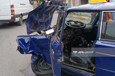 Cəlilabadda ağır qəza: 4 nəfər xəsarət alıb