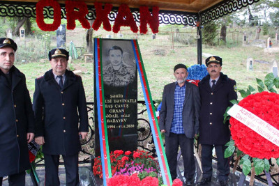 Astarada şəhid Orxan Babayevin anım günündə məzarı ziyarət olunub