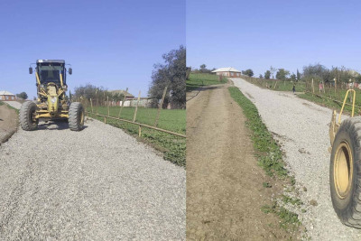 Abazallı-Məmmədcanlı kəndarası avtomobil yolu təmir olunub