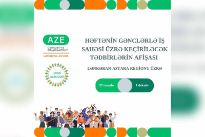 Cənub bölgəsi üzrə həftəlik tədbirlərin afişası hazırlanıb