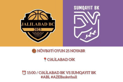 “Cəlilabad” BK “Sumqayıt” BK ilə qüvvəsini sınayacaq