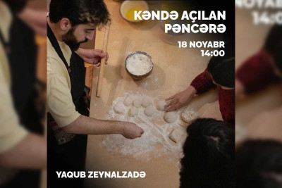 İtaliyada aşpazlıq edən gənc maarifləndirici görüş keçirəcək