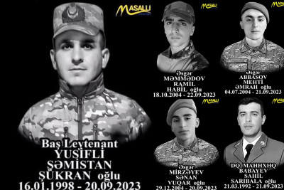 Antiterror əməliyyatında şəhid olmuş masallılı şəhidlərimiz təltif olunublar