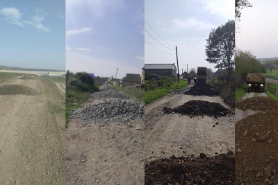 Cəlilabadın kəndarası və kənddaxili yolları təmir olunub