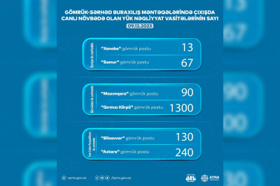 AYNA gözləmədə olan nəqliyyat vasitələrinin sayını açıqlayıb