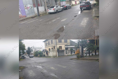 Lənkəranın bu yolunda piyada zolağı silinib, nişan isə yoxdur