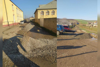 Cəlilabadda kənddaxili yolların təmiri həyata keçirilir