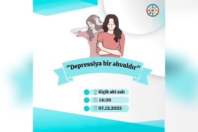 Cəlilabadda depressiya mövzusunda görüş baş tutacaq