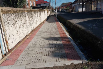 Lənkəranın daha bir küçəsinin səkisi təmir olunub