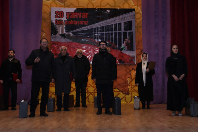 Lənkəran Dövlət Dram Teatrı "Azadlıq qatarı" ədəbi-bədii kompozisiyası ilə çıxış edib