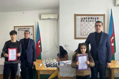 Şahmat idman növü üzrə rapid turnirinin qalibləri müəyyən olub