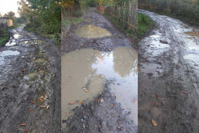 Parakənd kəndinin sakinləri yollarda gölməçələrdən əziyyət çəkirlər