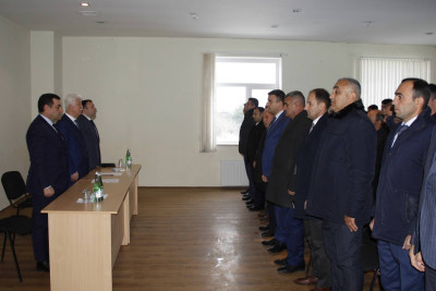 Rafiq Cəlilov Sabirabad kənd camaatını dinləyib