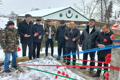Lənkəranlı şəhid Məmməd Qarayevin məzarı ziyarət olunub