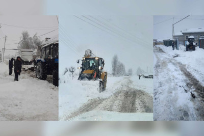 Masallıda yollar qardan təmizlənib