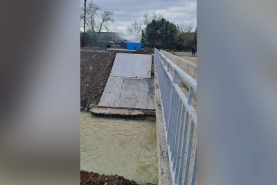 Astara: Şiyəkəran bələdiyyəsi ərazisindəki körpünün təmir işləri davam edir