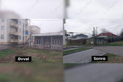 Astarada təhlükə saçan rabitə dirəyi təmir edilib