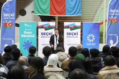 Seçki könüllüləri Cəlilabadda səyyar görüş keçiriblər