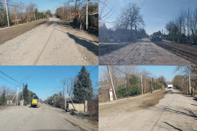 Astarada yollara çınqıl tökülür