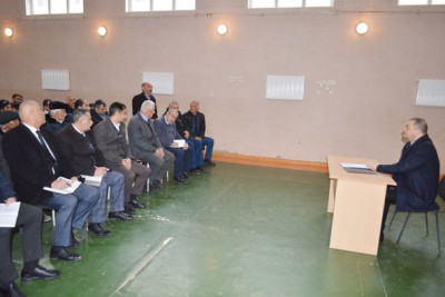 Qəzənfər Ağayev Pəlikəş kənd sakinləri ilə görüşüb