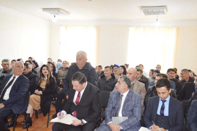 Qəzənfər Ağayev Rudəkənar kənd sakinləri ilə görüşüb