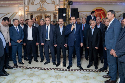 Taleh Qaraşov şəhid qardaşının toy şənliyində iştirak edib