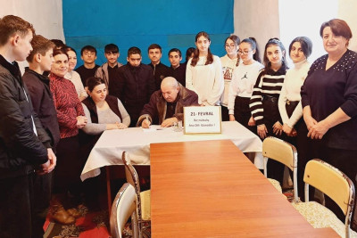 Şair-yazıçı İlham İlhami Pensər kənd Mədəniyyət Evinin qonağı olub