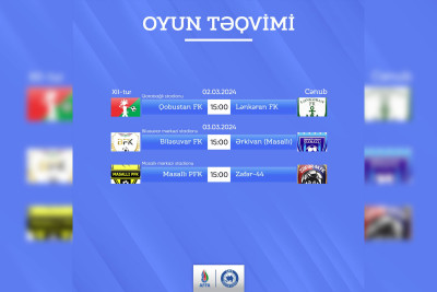 Region Liqasında Cənub zonasının 12-ci turunun oyunları keçiriləcək