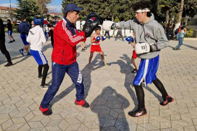 Cəlilabadda boks üzrə açıq havada master-klas keçirilib