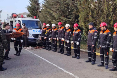 FHN zərərçəkmişlərin xilas edilməsi üzrə təlim keçirib