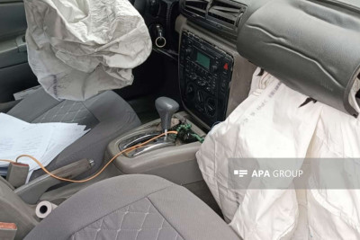 Lənkəranda iki avtomobil toqquşub: bir ailənin 3 üzvü yaralanıb