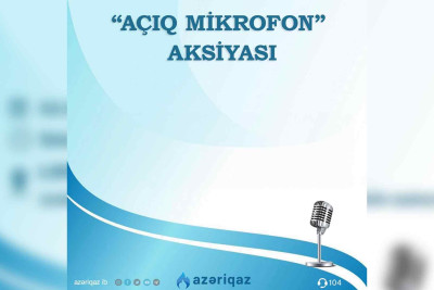 "Azəriqaz" İB: Lənkəranda "Açıq mikrofon" keçiriləcək