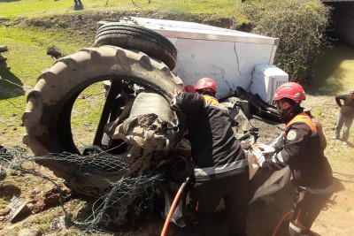 Lənkəranda baş vermiş qəzada sıxılmış vəziyyətdə qalan şəxs xilas olunub