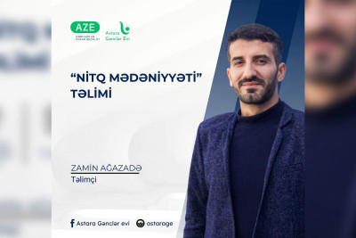Astarada “Nitq mədəniyyəti” adlı təlim baş tutacaq