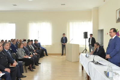 Taleh Qaraşov Şağlaser kənd sakinləri ilə görüşüb