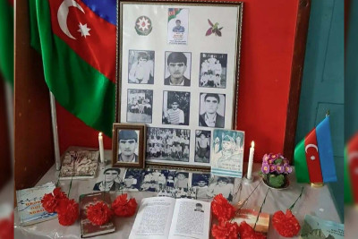 Lənkərandan olan 1-ci Qarabağ müharibəsi şəhidinin ailəsinə baş çəkilib