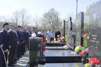 Masallıda Aprel döyüşləri şəhidlərinin ailələri ziyarət olunub
