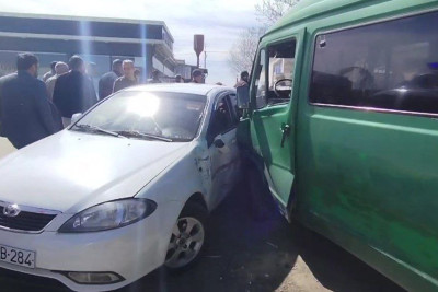 Cəlilabadda 3 avtomobil toqquşub