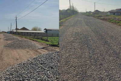 Alar kəndində kənddaxili küçələr bərpa olunub
