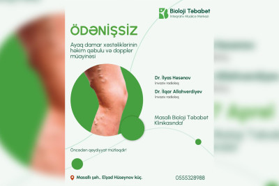 Masallı Bioloji Təbabət Klinikasında ödənişsiz həkim qəbulu keçiriləcək