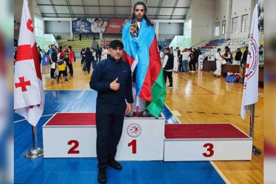 Taekvondoçumuz beynəlxalq turnirin qızıl medalını qazanıb