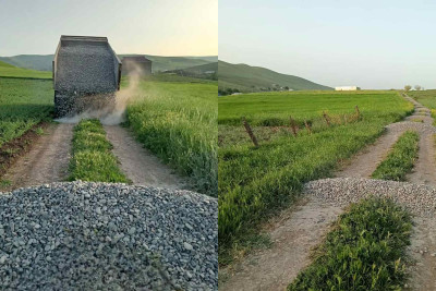 Cəlilabadın Boyxanlı kənd yolları təmir olunub