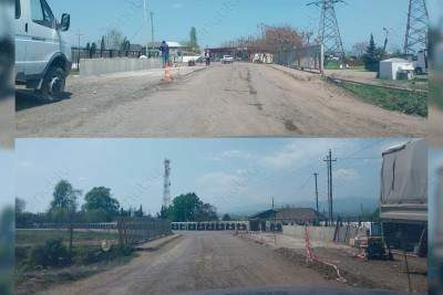 Ərçivan qəsəbəsindəki körpüdə əsaslı təmir işləri aparılır