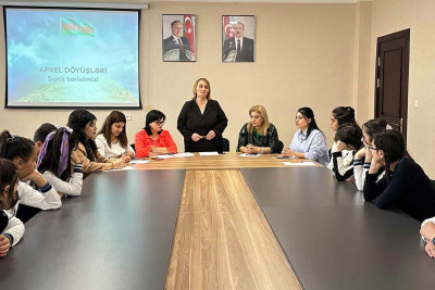 Astarada Aprel döyüşlərinə həsr olunmuş tarix dərsi keçirilib