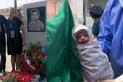 Vətən müharibəsi şəhidi Rəşad Mikayılzadənin bacısı dünyaya gəlib