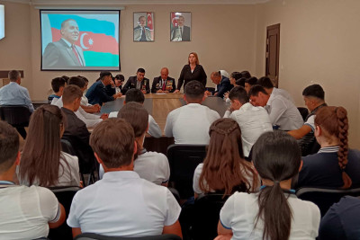 Astarada “Müstəqil Azərbaycan yaşadıqca Ulu Öndər Heydər Əliyev ürəklərdə yaşayacaqdır” mövzusunda tədbir baş tutub